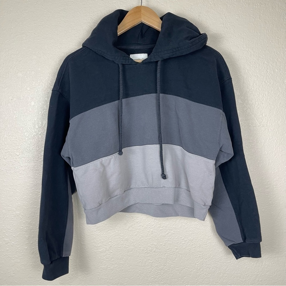 Abercrombie & Fitch Soft A&F Collection Cropped Pullover Hoodie Size Small Women